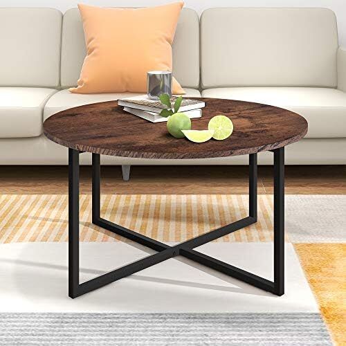 Coffee Table with Metal Legs