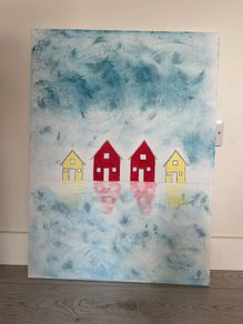Large seascape painting