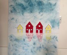 Large seascape painting