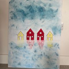 Large seascape painting