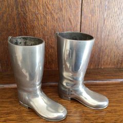 Silverplated Shot boots Hunt boots