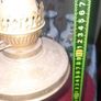 Beautiful Antique Brass Double Wick Oil Lamp in Nice Image 3