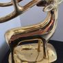 Vintage Solid Brass Deer Reindeer Candelabra Image 9