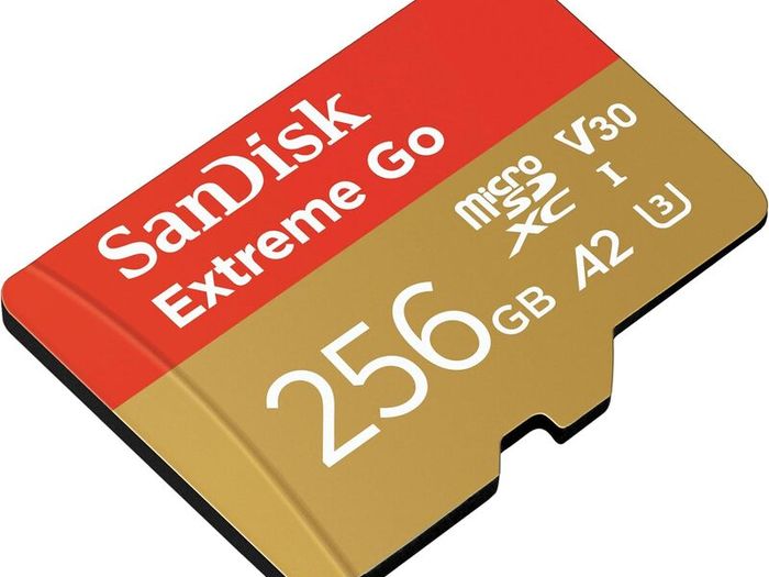 Micro SDXC card + SD adapter 256GB (For Android Devices, Gaming Consoles, Drones, Action Cams, UHS-I, up to 200 MB/s, V30, 5K, 4K, UHD, Rescue PRO, Class 10, U3)
