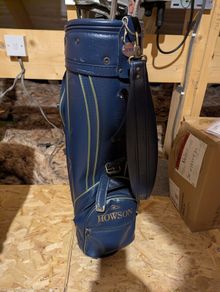 Howson Blue Leather Golf Bag