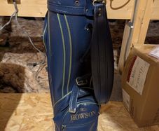 Howson Blue Leather Golf Bag