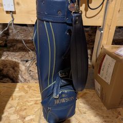 Howson Blue Leather Golf Bag