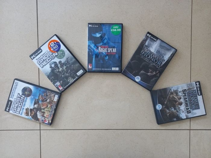 PC CD-ROM War Game Selection - Medal of Honor, Ghost Recon, Rogue Spear