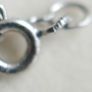 Vintage Sterling Silver 925 Cubic Zirconia Pendant Necklace - length 18" - 2,3g Image 7