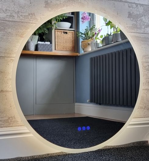 LED Bathroom Mirror Antifog Bluetooth Speakers