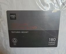 new white sigle bedset  duvet