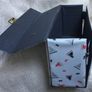 Retro White Squiggly cassette tape storage case Image 2