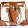 Michael Kors Hamilton Large Crocs Leather Tote Bag Image 9