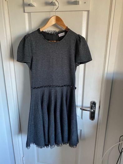 Red Valentino ladies grey houndstooth dress size M
