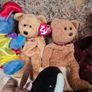 Vintage beanie babies soft toy bundle x 13  plush plushies 1990's  bear cat horse sheep giraffe elephant goose Image 8