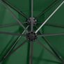 Cantilever Umbrella with Pole and LED Lights Green 250 cm Image 2