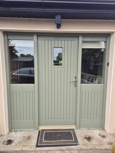 Front Door with side panels