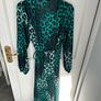 (Silk Fred) Leopard print maxi wrap dress. Size 10 Image 6