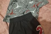 boys jordan shorts t shirt set