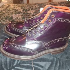 Tricker's Stephy Brogue Ankle Boot Size 8(UK) Purple
