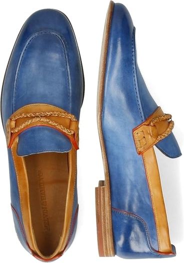 Melvin & Hamilton Men's Low Shoes Loafers Santo 1, Blue, EU 45, UK 11, US 12