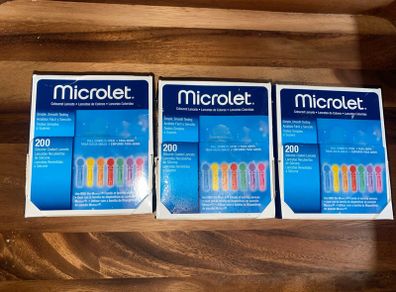 Contour next Microlet Coloured Lancets Box 200 For Diabetes Testing brand new