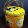 Amazing Collectable Large Oval Amish Patterned Tin Picnic Box with Handles, Very Rare to Find in Ireland - Funky Picnic Time! Props for Stage and Screen! Image 4