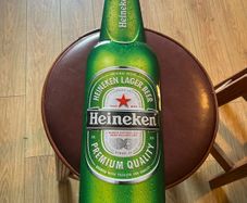 Heineken bottle sign
