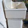 Original double Belfast sink in ceramic with stand Image 10