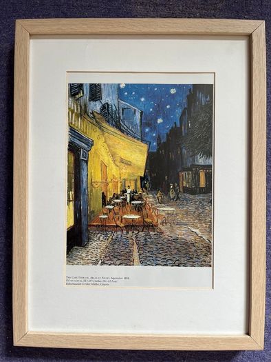 Van Gogh print - The Cafe Terrace, Arles at Night (1888)