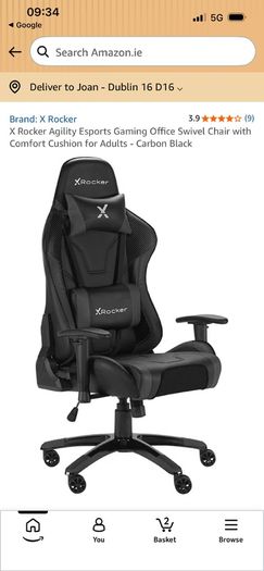 XRocker Agility Esports swivel gaming chair