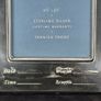 Reed & Barton Sterling Silver Baby Record Picture Frame Boxed 2.5 x 3.5 Image 2