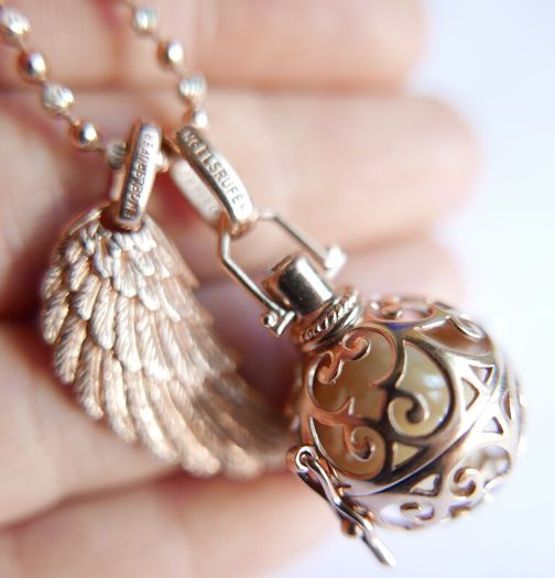 Sterling Silver 925 Gild Plated Angel Whisperer from Engelsrufer length 31" - 26,4g