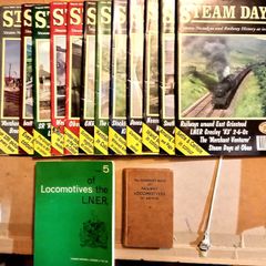 Thirteen Steam Train Magazines and Two Railway Books