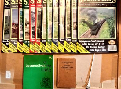 Thirteen Steam Train Magazines and Two Railway Books