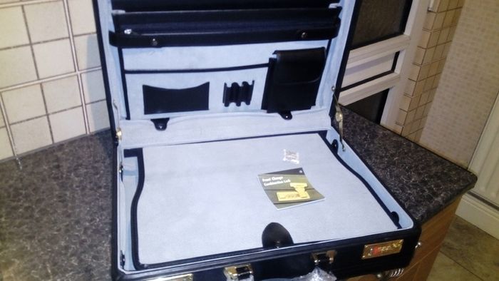 Brief Case Black  With Grey Interior