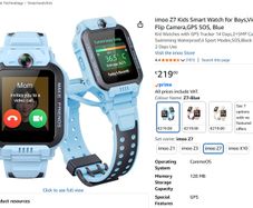 Imoo Z7 smart watch.