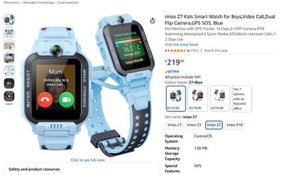 Imoo Z7 smart watch.