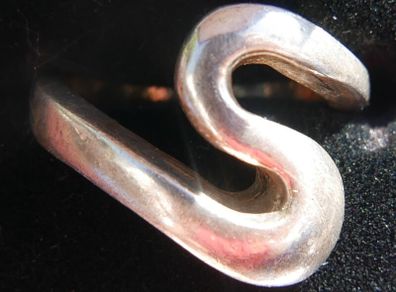 Vintage Elegant Retro Sterling Silver 925 Ring Size L - 5,63g
