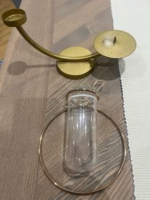 Candle Holder and small Hanging Vase
