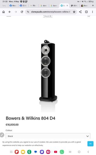 Stunning Iconic Like New Boxed Pristine Condition Bowers And Wilkins 804D3 Only Set in Ireland half the RRP