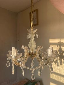 Glass antique chandelier