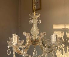 Glass antique chandelier