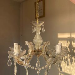 Glass antique chandelier