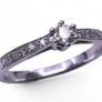 The Forever Diamond ring in gift box with cert Image 2
