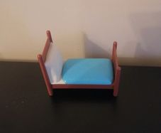 Mini doll house bed