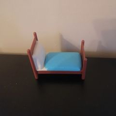 Mini doll house bed