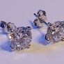 18k Gold earring with 4ct Lab-Grown Diamonds cerified by IGI and Laser inscripted 3 x Excellent Image 2