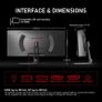 34 Inch Ultrawide Curved 180Hz Gaming Computer Monitor1500R PC Screen 21:9 UWQHD (3440x440) 128% sRGB,Adaptive Sync,178 Viewing Angle,HDMI Display Port,Compatible with Wall mounting- Image 7
