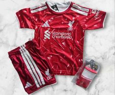 Liverpool 26/27 Kids Full Kit , Size 4/5 , 5/6 , 6/7,7/8 ,10/11,12/13 Yrs